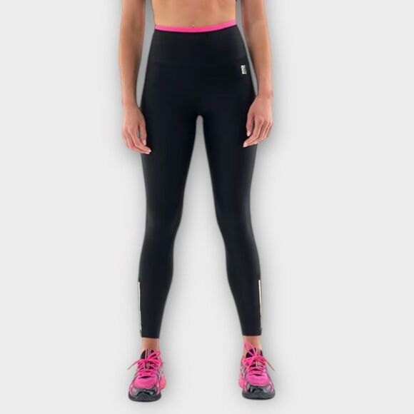 P.E Nation Steady Run High Rise Legging in Black/Pink Glow Women’s Size XS NWT - Picture 1 of 10
